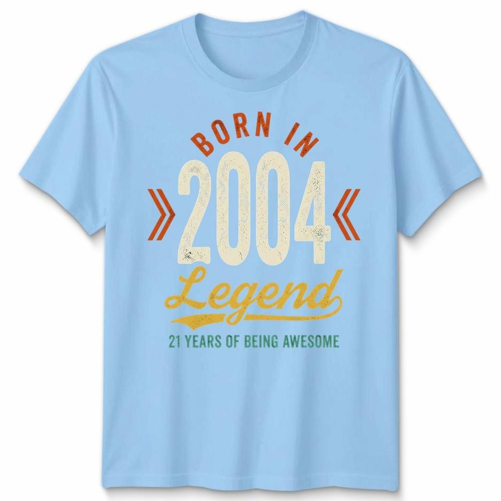 21st Birthday Unisex T Shirt 21 Years Of Being Awesome Legend Born In 2005 Funny S