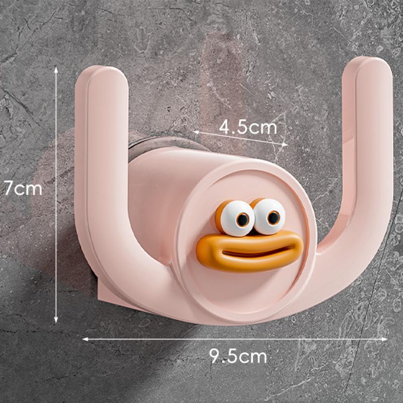 

Крючок для тапочек в виде сосиски в виде рта, настенная полка для обуви, экономящая место, полка для ванной комнаты розовый