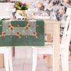 Christmas Bows Table Runner With Embroidery Green Christmas 40X140