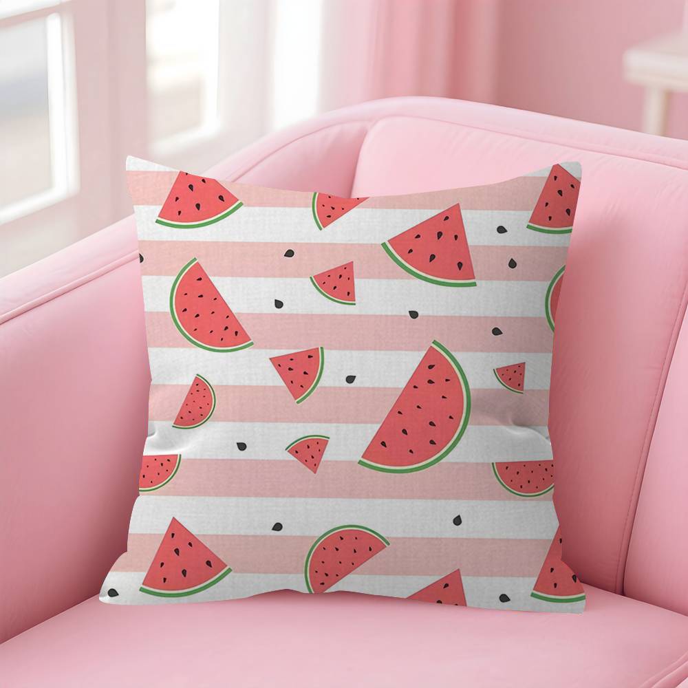 Luxury Watermelon Pattern Design Pillow Anime Pillow Sofa Bed Head Pillow Cover Cushion Cover 45x45 Cm Fashion