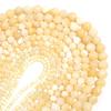 1 Strand Natural Stone Yellow Jade Beads Round Genuine Stone Beading Loose Gemstone for DIY Bracelet Necklace  Jewelry Making