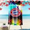 FC Bayern Munchen Print Beach Towel, Large Soft Quick Dry Towel for Beach Camping Swimming