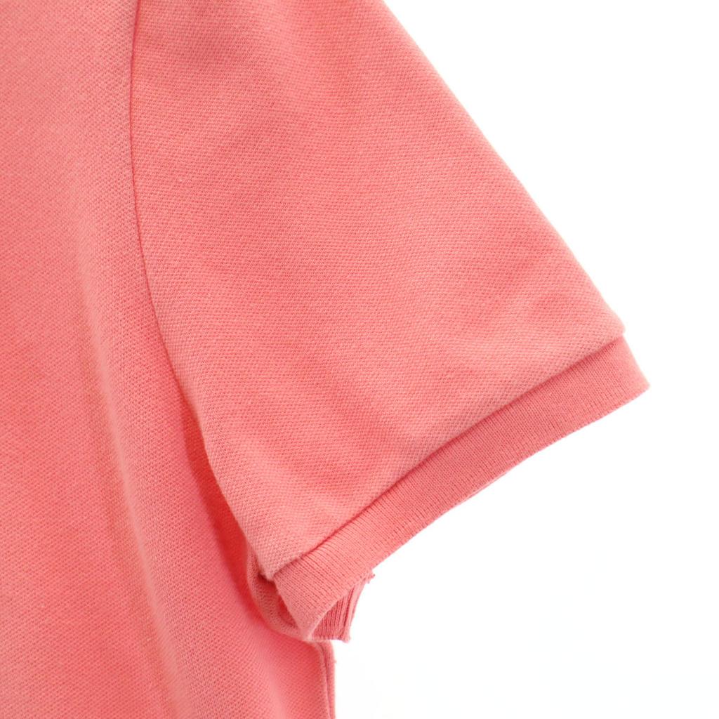 LACOSTE Short sleeve Polo shirt 40 pink Fawn Women Used
