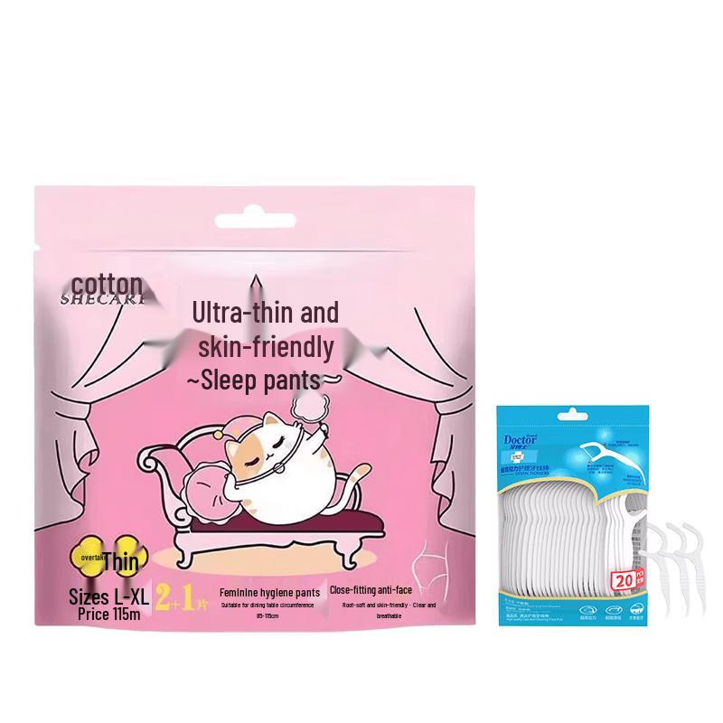 

Dr. Ya Dental Floss Sticks & TuTu Cotton Sleep Pants Value Pack