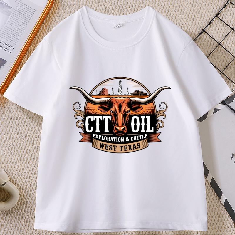 

Vintage Cattle TShirt Unisex Cotton Short Sleeve Summer Tshirt Printed Round Neck Comfortable Graphic Tshirts Unisex Clothes Tops 4XL