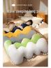 Wave-Shaped Cloud Leg & Back Hugging Pillow - Long Body Cushion for Side Sleepers