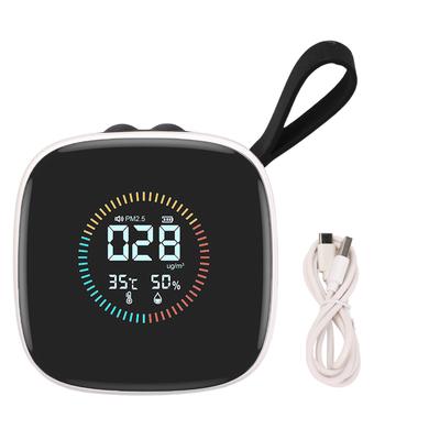 Air Quality Tester PM2.5 Temperature Humidity LCD Display Air Quality Meter for Home Hotel Office