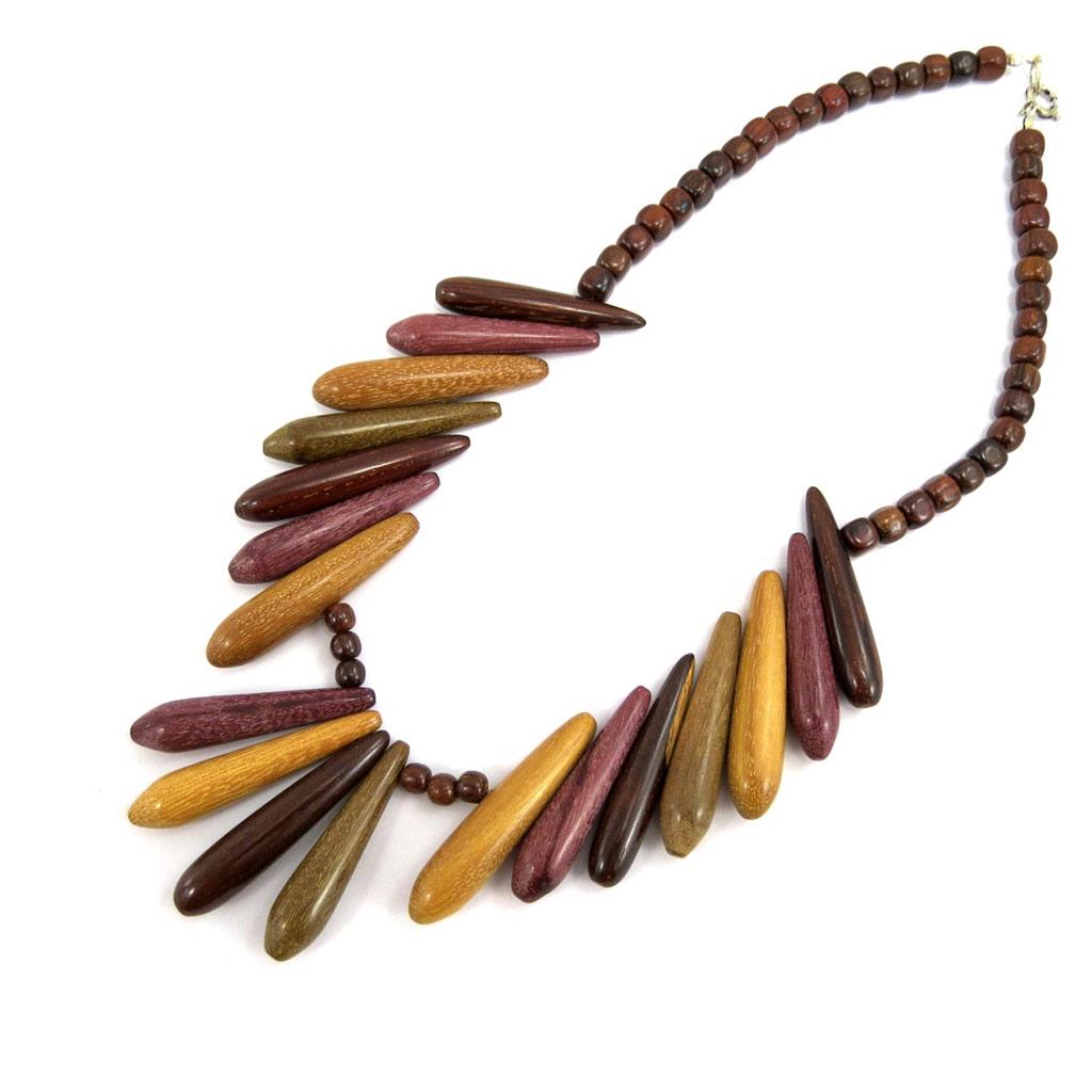 Les Trésors De Lily [E4923] - Náhrdelník 'Amazonia' Wood