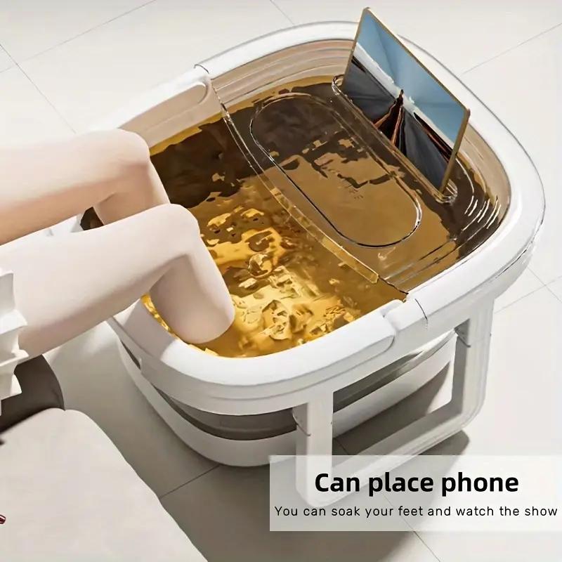 Portable Foldable Foot Soak Tub - Odorless, Battery-Free Massage Basin For Relaxing Spa Experience
