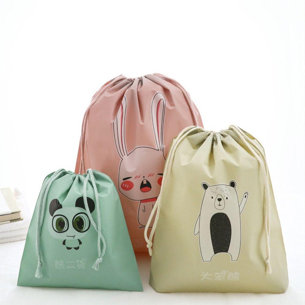 

Cartoon Shoes Storage Bags Multi-size Luggage Sorting Package Drawstring Bag Travel/Bussiness Trip