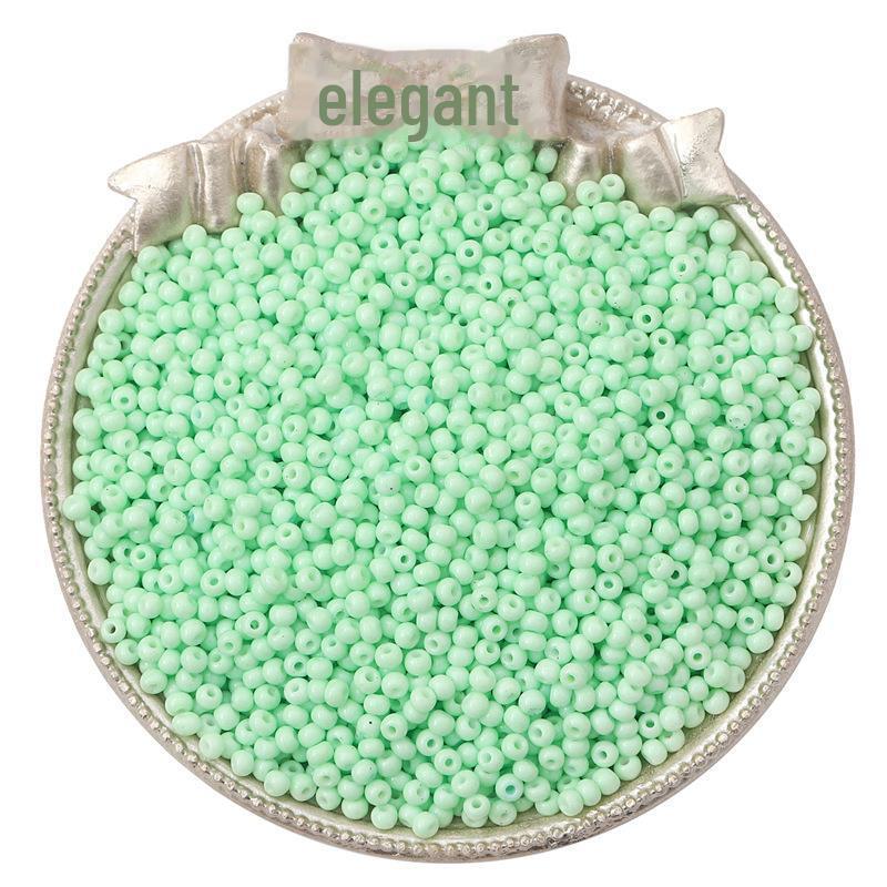 "2/3mm Solid Color Glass Rice Beads for Handmade DIY Jewelry: Bracelets & Necklaces"