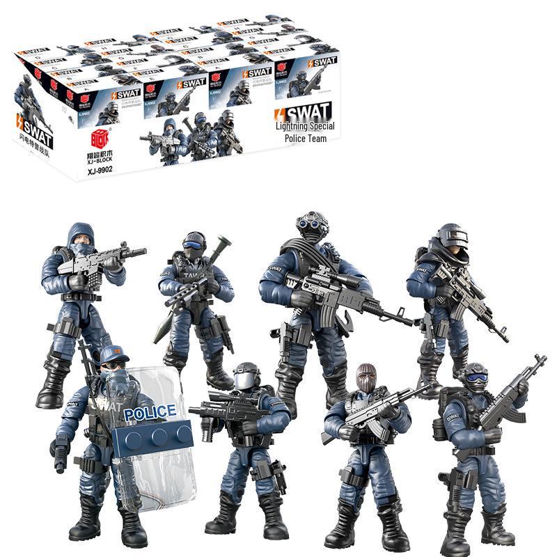 Xiang Jun Military Minifigure Building Blocks Toy - Movable Soldier Model for Boys