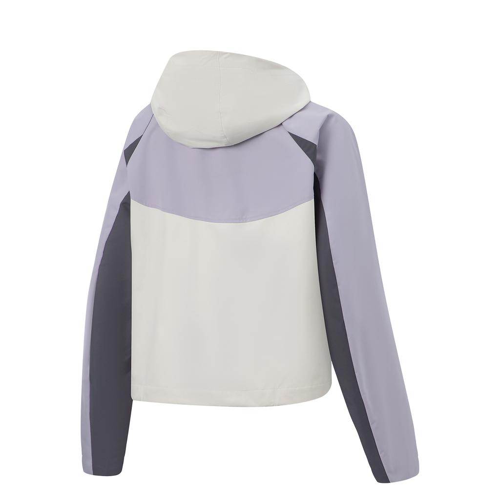 Li-Ning Color Block Zipper Hooded Versatile Sports Jacket Women jackets AFDW114-2