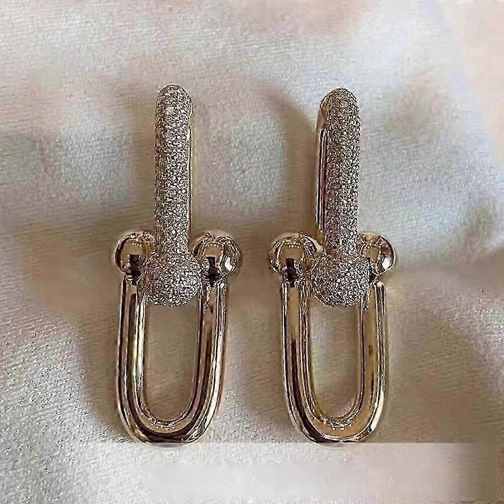 Elegante Hufeisen-Ohrringe Schmuck Vielseitige Hufeisenform Ohrringe Ohr-Accessoire Verstärkt Ihr Mode-Statement