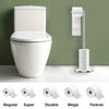 Non-slip Freestanding Toilet Paper Holder Rust-Proof Floor Standing Paper Dispenser  Bedroom