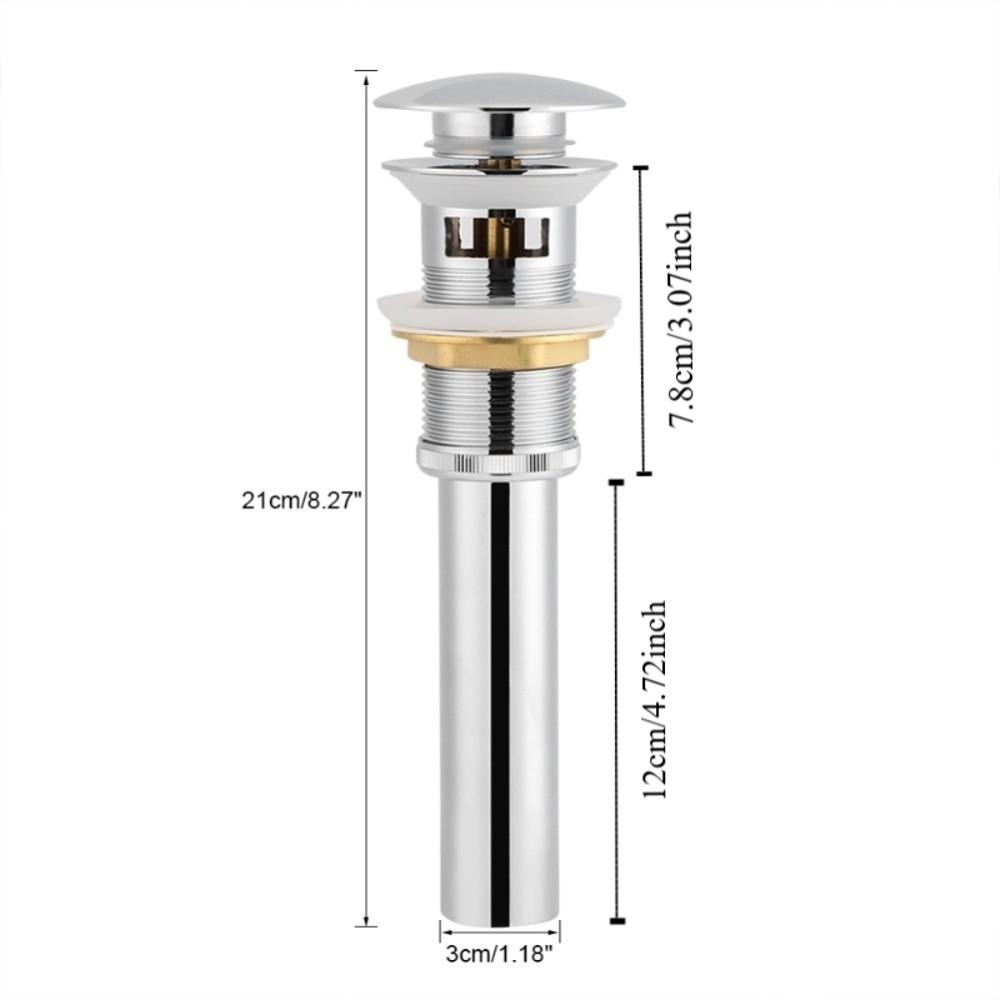 Stainless Steel Sink Drain Chrome Plated Bathroom Accessory Stable Drain Pipe  Bathroom Use