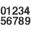 Contemporary Stainless Steel Building Numbers Modern Designings Address Number Plaste Simple Installation for Household