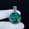 Smaragd Anhänger, 925 Sterling Silber Handgefertigter Schmuck, Smaragd Silber Anhänger, Party Schmuck für Damen, Anhänger Neujahrsgeschenk