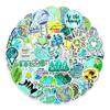 50 Eco-Friendly Phrase Graffiti Stickers for Luggage, Car, Phone, and Tablet Decoration