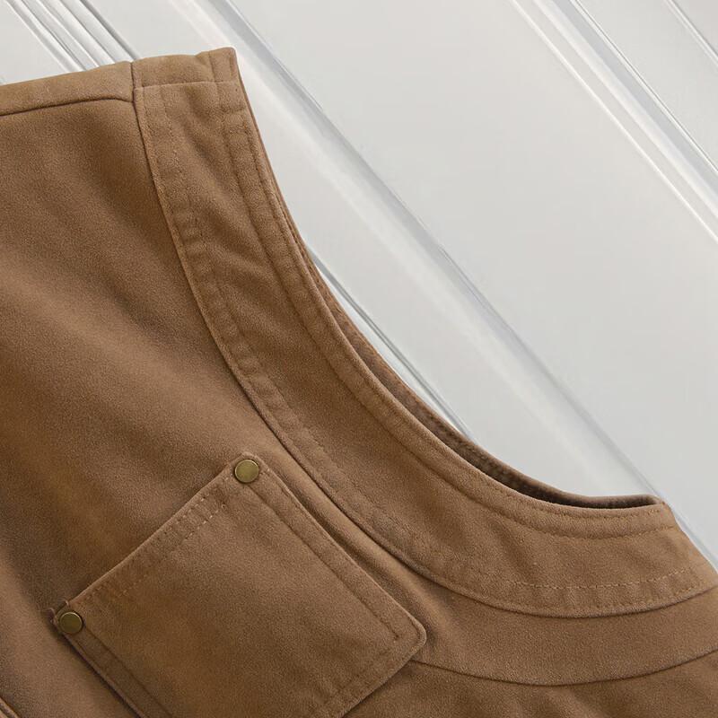 Women's Casual Single-Breasted Round Neck Layering Vest