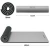 Onlyhe Thick Yoga Mat (8mm) 180cm*61cm, Suitable for Yoga, Casual Wear, Stretching, Pilates, and Home Gyms (Light Brown + Apricot)