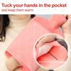 Rubber Hot Water Bottle 2.0L with Plush Detachable Washable Hand Pocket Cover Winter Hand Warmer