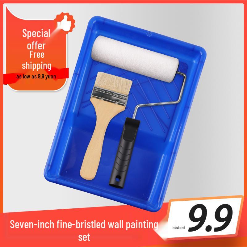Teleskopische Farbroller-Bürste mit Ablage