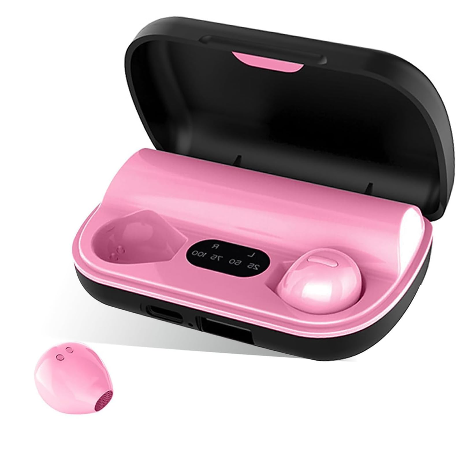 

Cute Sleep Earbuds 3g Wireless Bluetooth for Day and Night Use IPX5 Comfortable Stealth Portable Charging Case Included Ultra-Lightweight 5.3 розовый