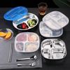 ZISIZ 304 Stainless Steel Kids Meal Tray