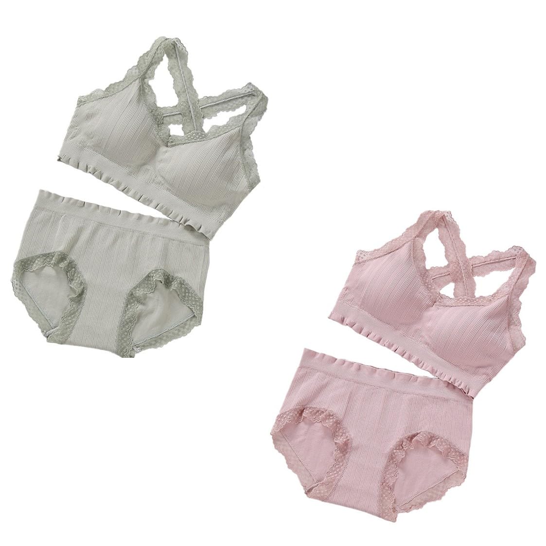 

Магазин Верх и Низ Спина 2 Бесплатный Оранжевый Розовый [Выбрать Завтра] Женское Белье, Комплект, Бюстгальтер без косточек, Крест, Штуки, Размер, (Розовый Зеленый, F)