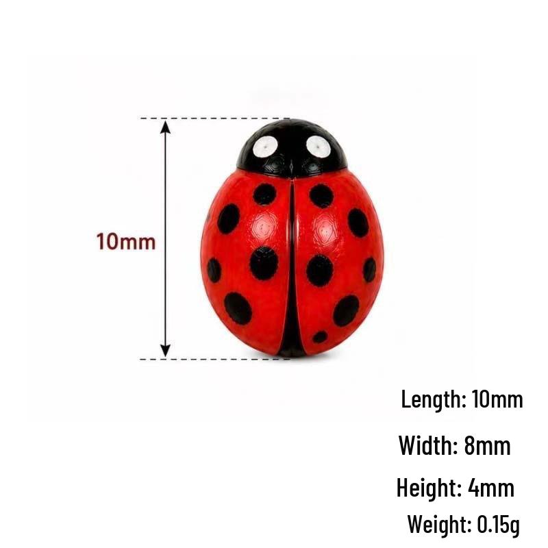 Multi-color Resin Ladybug Ornaments for DIY Jewelry and Crafts