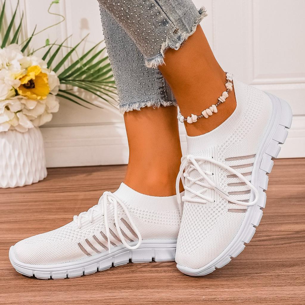 2025New Women's Sneakers Shoes Tennis Female Sport Gym Running Shoes Lace-Up Casual Shoes Mesh Breathable Zapatillas Mujer Woman