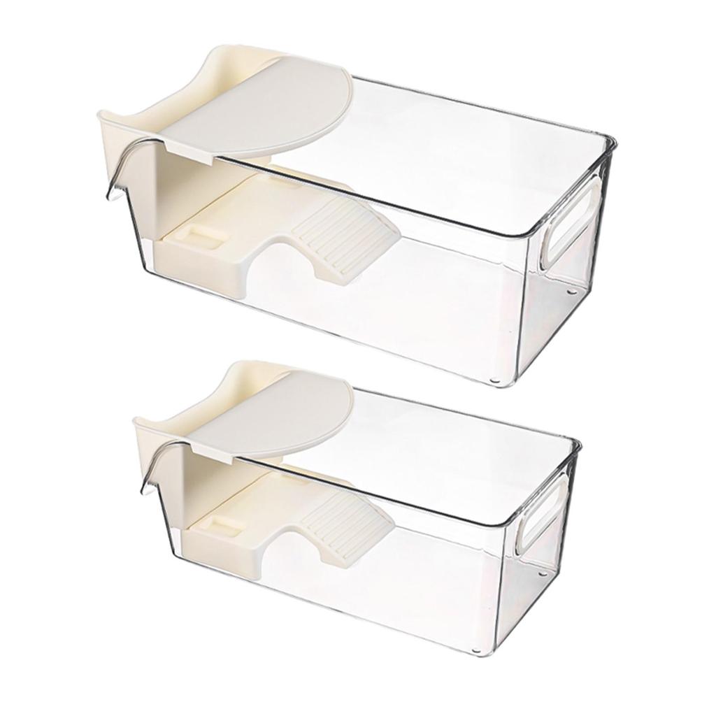 Multifunctional Turtle House PETG Enclosure with Feeding Box and Handle for Small Turtles and Reptiles