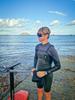 OCEAN LEUCATE Floating Organic Lightweight UV Detachable Strap Matte Black Blue REVO Sunglasses, Bio-Based Frame, Protection, & Floater, (Polarized