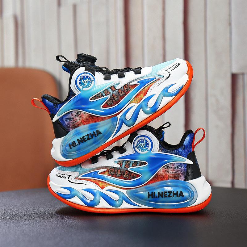 Nezha boys shoes 2025 spring and autumn mesh classmates boys sports shoes middle and older children running shoes children's sports shoes