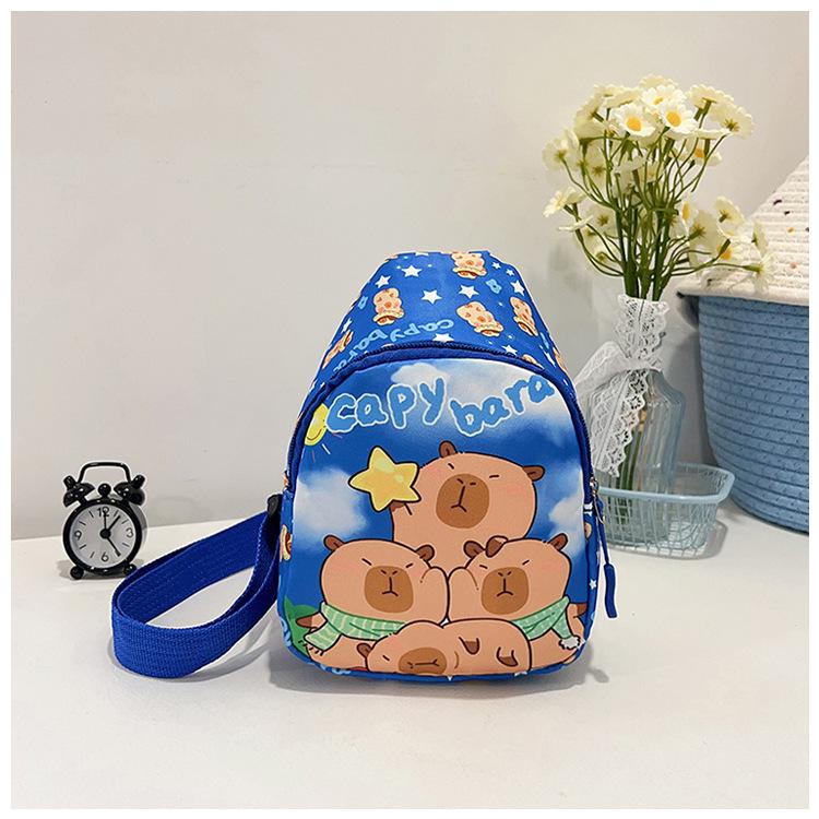 Cartoon Children's Breast Bag 2025 New Casual Change Bag Boys and Girls Outdoor Trendy Messenger Bag