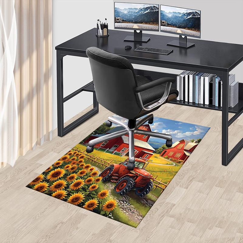 1PC farm tractor Non-Slip Floor Carpet Compatible for Office&Living Room&Bedroom&Dining room - Flat- Soft & Pattern, Vibrant Colors-W231