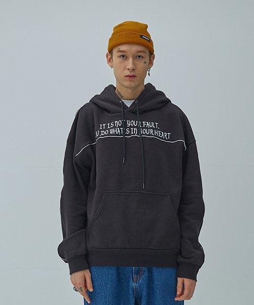 Худи Unhate Line Черное Black/M