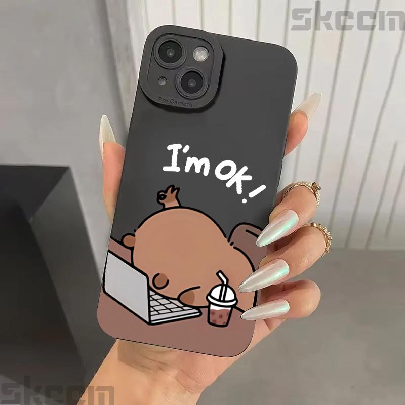 Funda de Teléfono con Estampado de Capibara de Dibujos Animados Para Samsung Galaxy S25 S24 S23 Ultra S22 S21 Plus S20 FE A55 A54 A35 A15 Funda Protectora Antigolpes