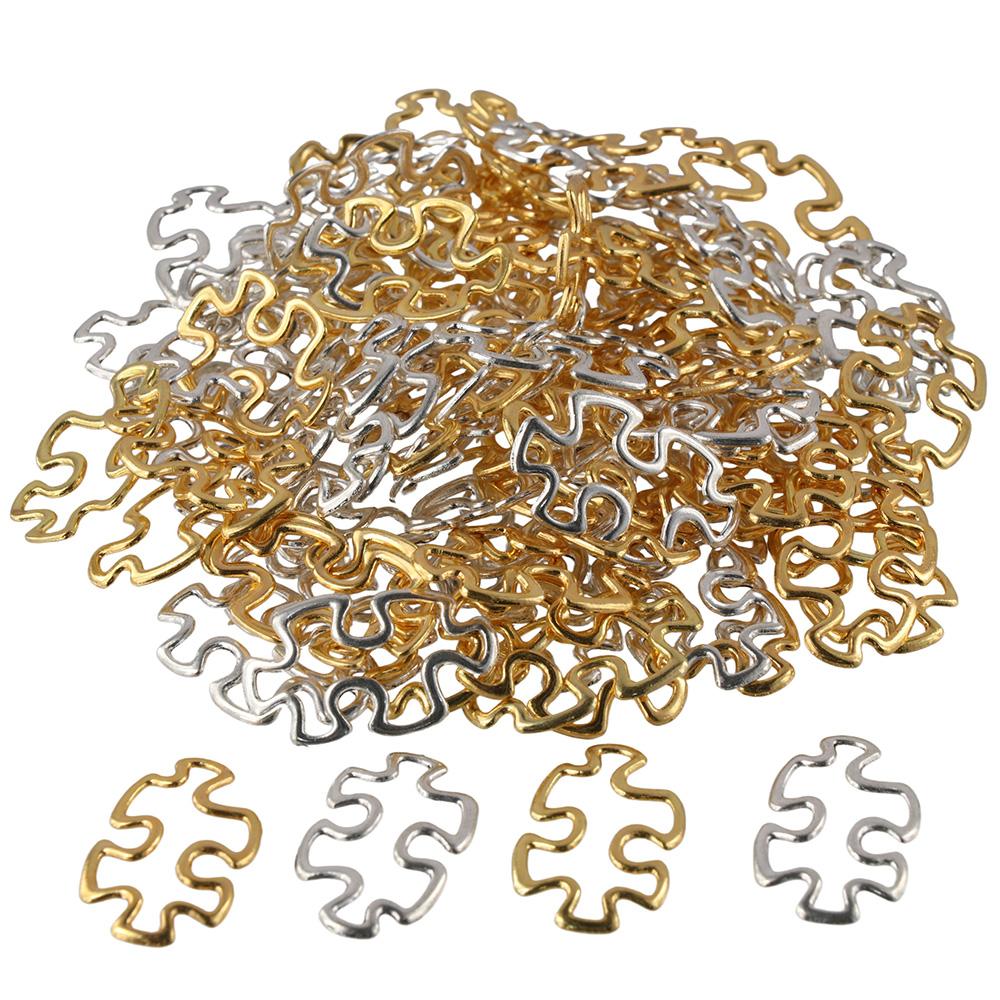 100Pcs 1.18*0.7inch Metal Connector Charms Alloy Metal Linking Rings  Necklaces