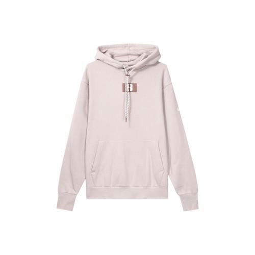 Nike Letter Logo Fleece-Lined Hoodie for Women L фиолетовый
