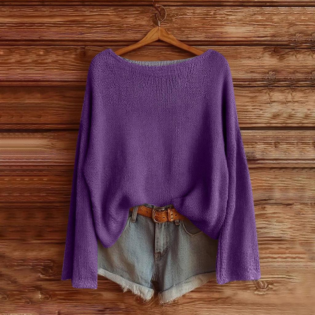 Sweatshirts For Women Knit Sweater Cute Shirt Fall Crewneck Pullover Tops