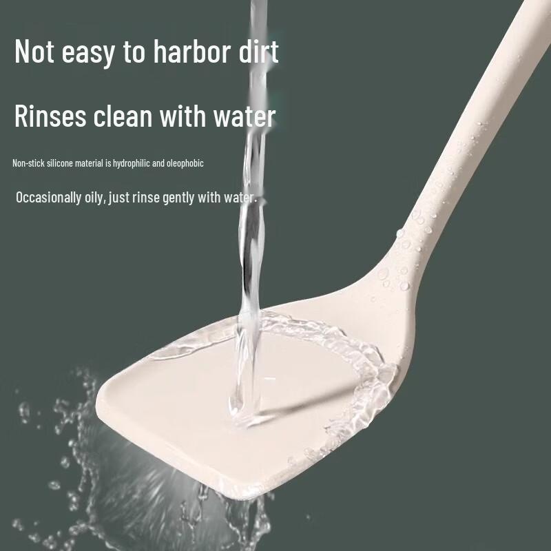 Long Handle Silicone Spatula & Soup Ladle Set