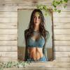 Vintage Tartar Lady Metal Wall Art 2D Iron Portrait Aluminum Easy Hang Home Decor Man Cave Cafe Garage Sign