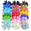 50/100pcs Dot Pet Accessories Dog Collar Bow Tie Slideable Dog Bow Ties Solid DIY Dog Collar Accessories Small Dogs Cat Bowties