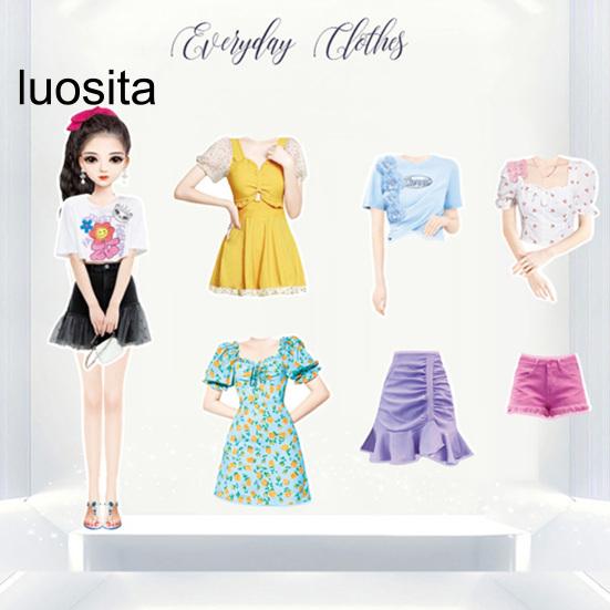 Magnetic Princess Dress Up Paper Doll, Pretend Play Toy, Smooth Burr-Free, Encourage Creation, Funny Clothes Dress Up Puzzle Game