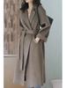 Wool Double-Faced Women's Mid-Length Winter Slimming French Korean Hepburn Style Coat