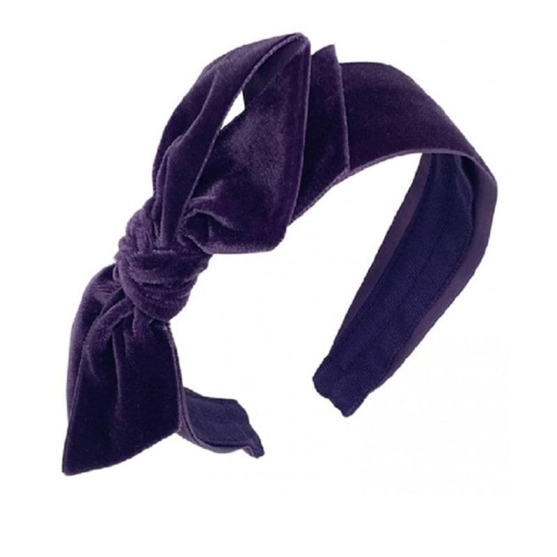 SO`SALT Jennifer Olette Velvet Bow Hairband JI1D112024