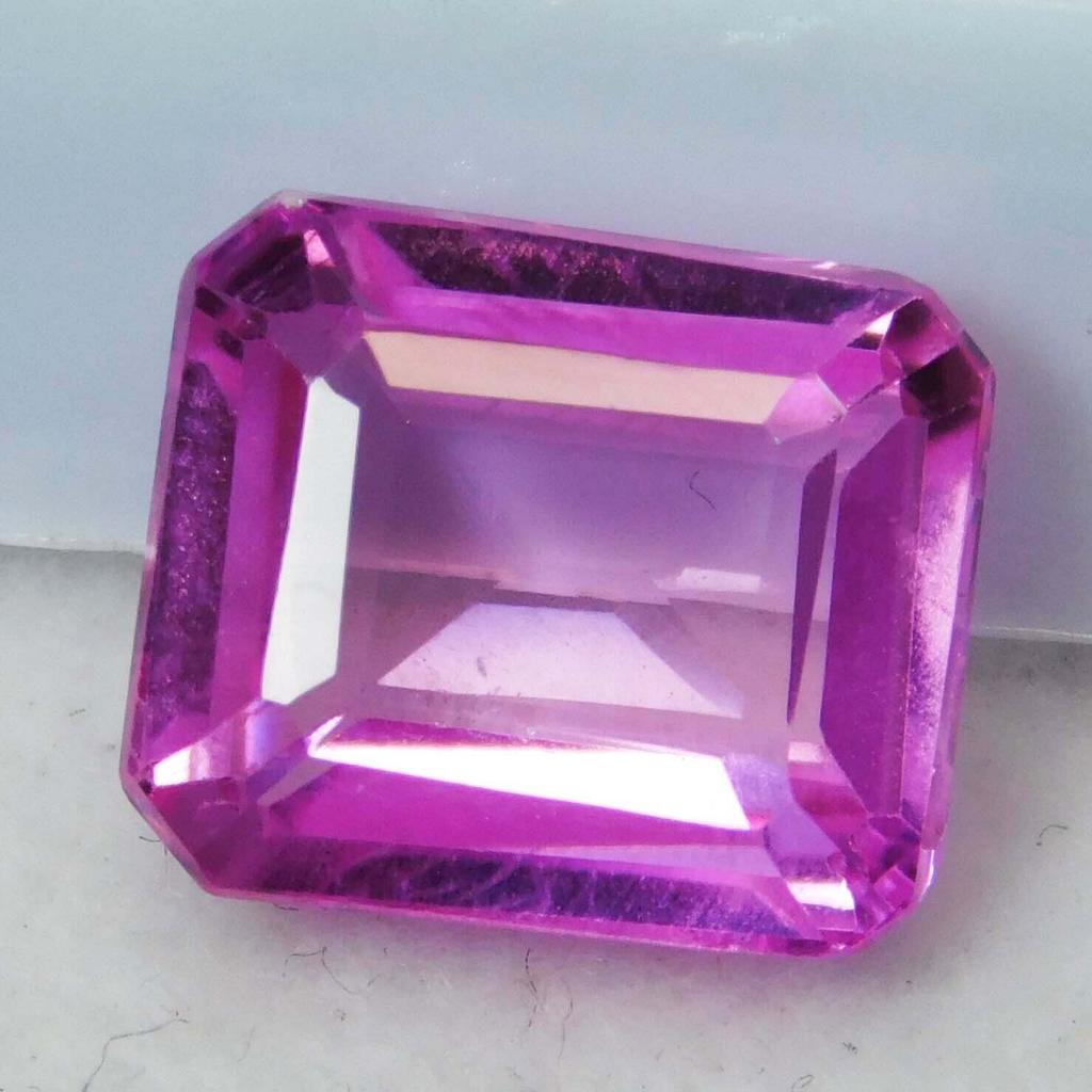 AAA+ NATURAL SAPPHIRE Pink Emerald Cut 4.20 Ct CERTIFIED Rare Loose Gemstone