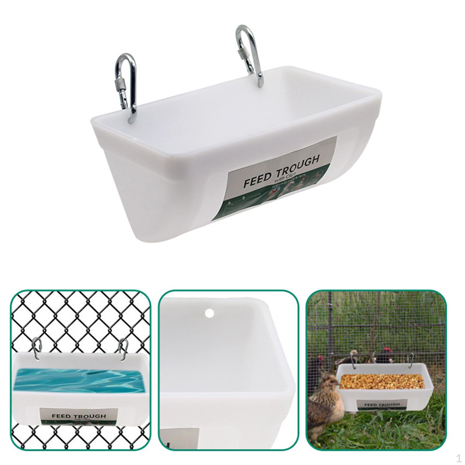 

Подвесная кормушка для птицы Поилка для кур Большой вместимости для уток, гусей Легкий аксессуар